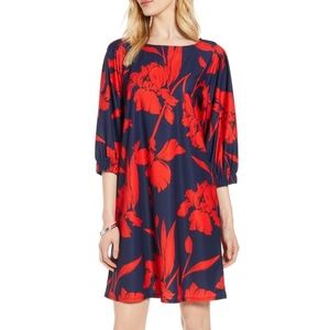 Halogen Navy and Red floral dress